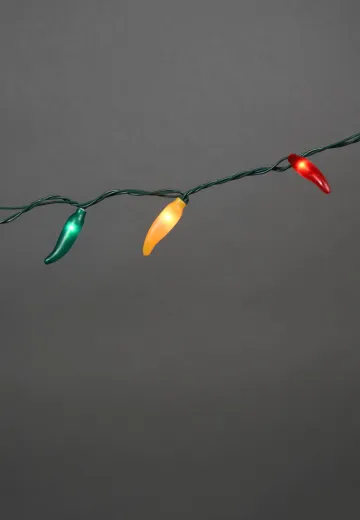 15' Multicolor Chili Pepper String Lights