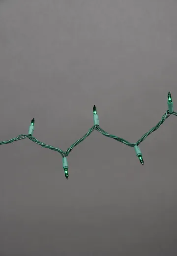 25' Green Strand Green Xmas Lights