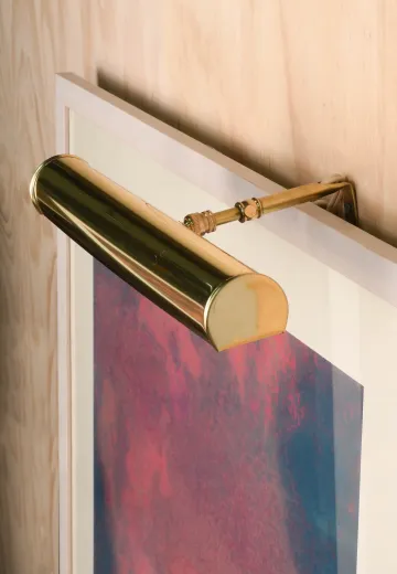 Polished Brass 14" Picture Light