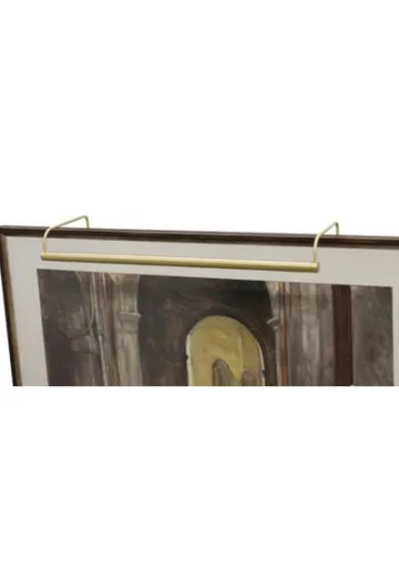 Slim 40" Satin Brass Picture Light