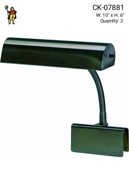 Grand Piano Portable 10" Mahogany Bronze Lamp