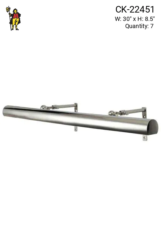 30" Polished Nickel Picture Light