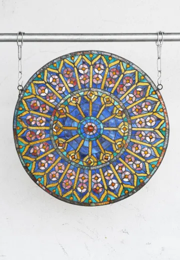 Multicolor Geometric Stain Glass