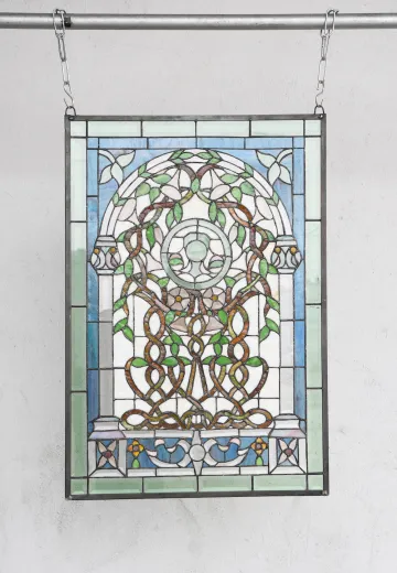 Blue & White Stain Glass