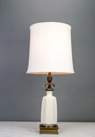 Ceramic White Table Lamp