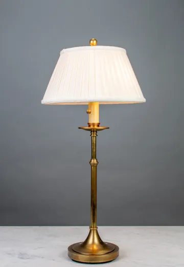 Tall Single Candle Table Lamp