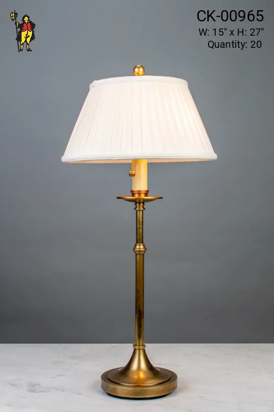 Tall Single Candle Table Lamp