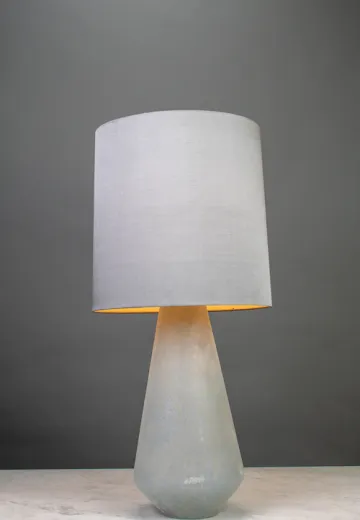 Gray Ceramic Table Lamp