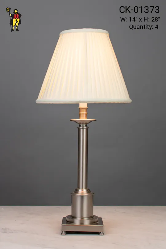 Silver Adjusable Table/Desk Lamp