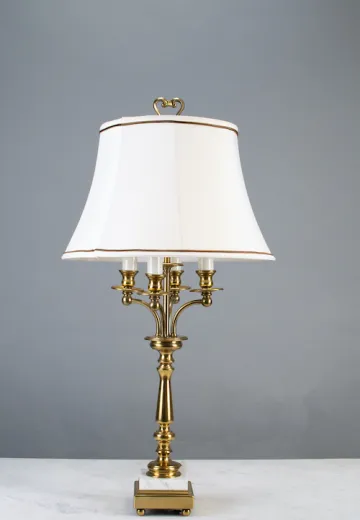 Four Candle Footed Table Lamp