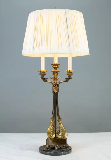 Three Candle Table Lamp