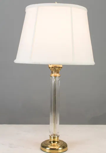 Crystal Column Table Lamp
