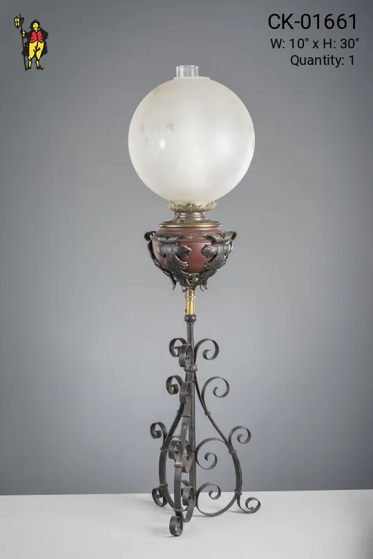 Electrified Oil Table Lamp
