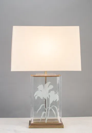 Glass Table Lamp