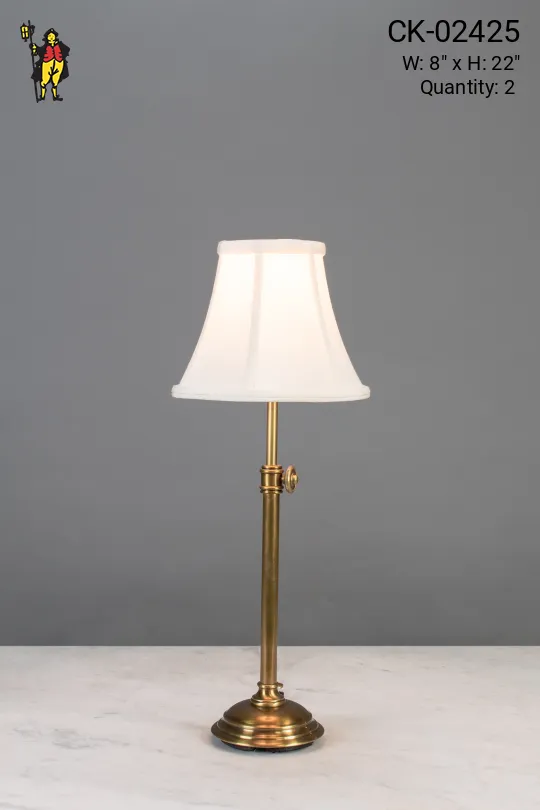 Adjustable Brass Table Lamp