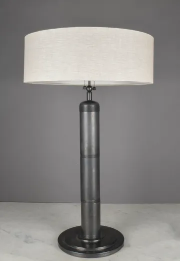 Tall Black Metal Table Lamp