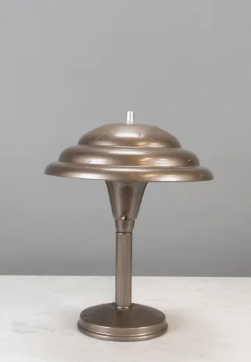 Metal Shaded Mid Century Table Lamp