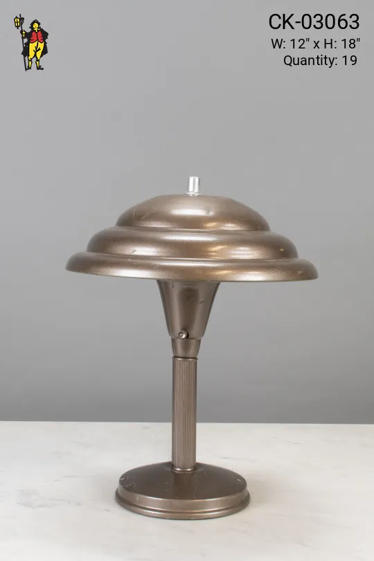 Metal Shaded Mid Century Table Lamp
