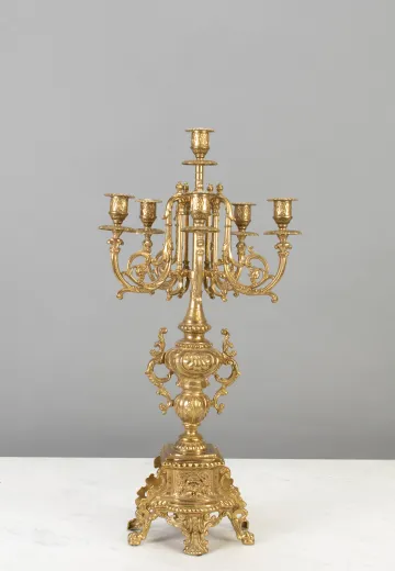 Five Light Non-Electric Candelabra