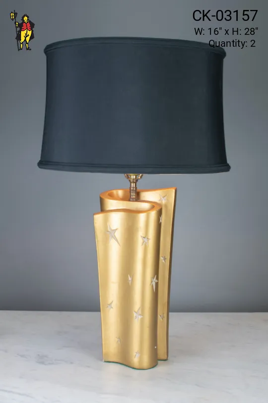 Star Etched Table Lamp