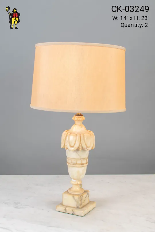 Marble Finished Gothic Table Lamp