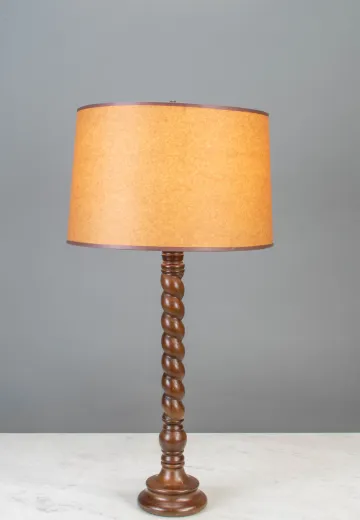Tall Wooden Table Lamp