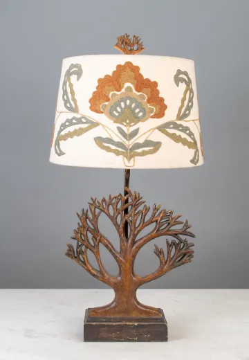 Wooden Tree Table Lamp
