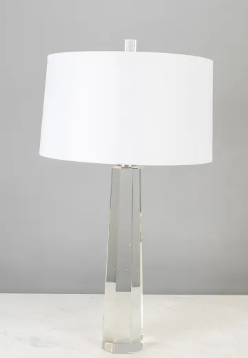 Tall Crystal Table Lamp