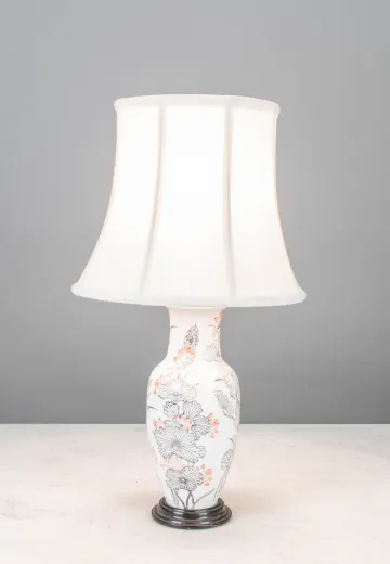 Traditional Painted Ceramic Table Lamp