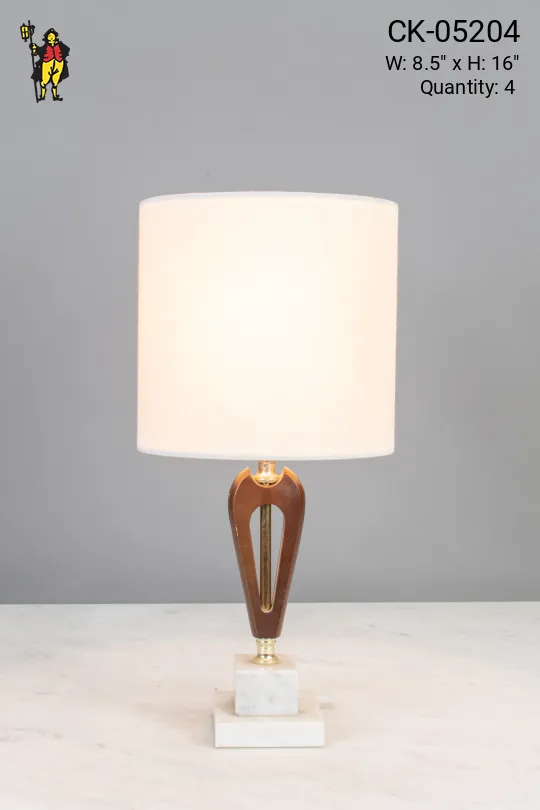 Small Wooden Table Lamp