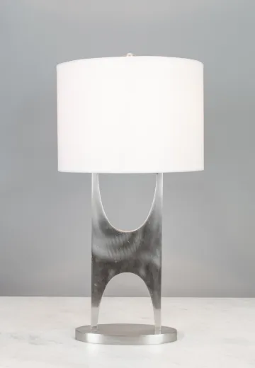 Silver Modern Table Lamp