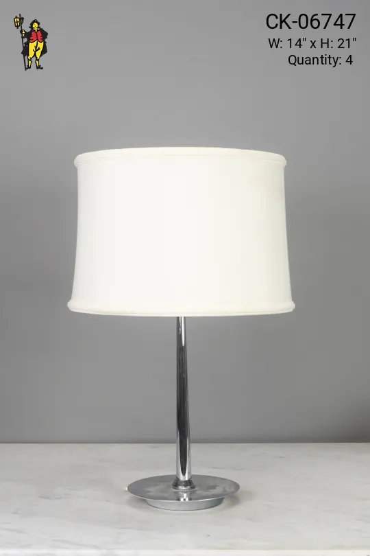 Contemporary Chrome Table Lamp