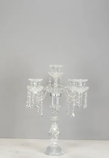 Non Electric Crystal Table Candelabra