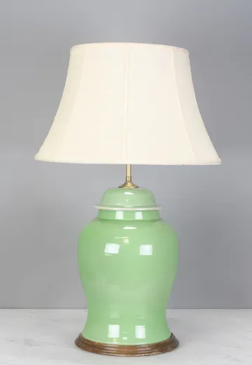 Green Oversize Ceramic Table Lamp