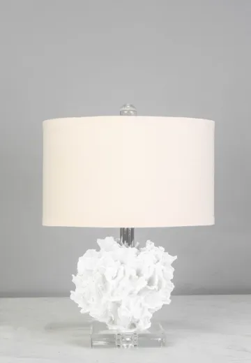 White Coral Table Lamp