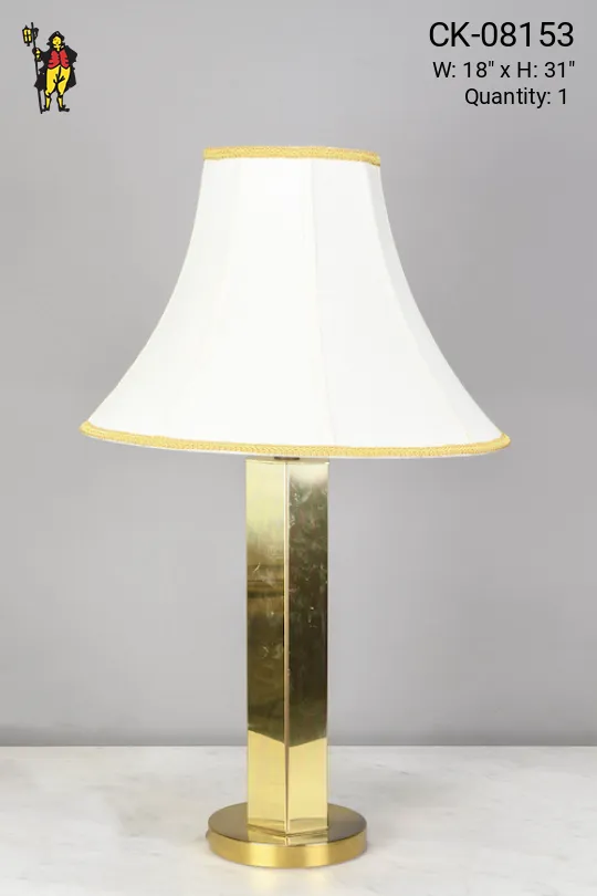 Polished Brass Table Lamp