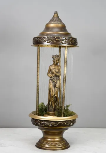 Fifties Bronze Rain Lamp