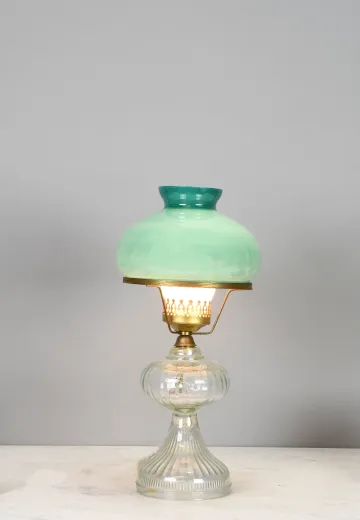 Electrified Oil Table Lamp