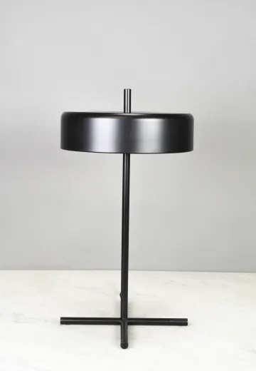 Metal Shaded Black Table Lamp *LED*