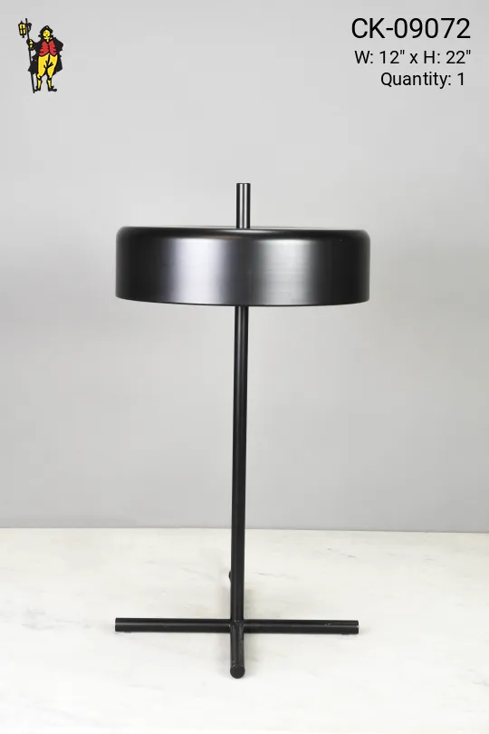 Metal Shaded Black Table Lamp *LED*