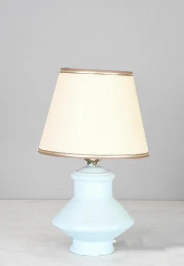 Blue Ceramic Mid-Century Table Lamp