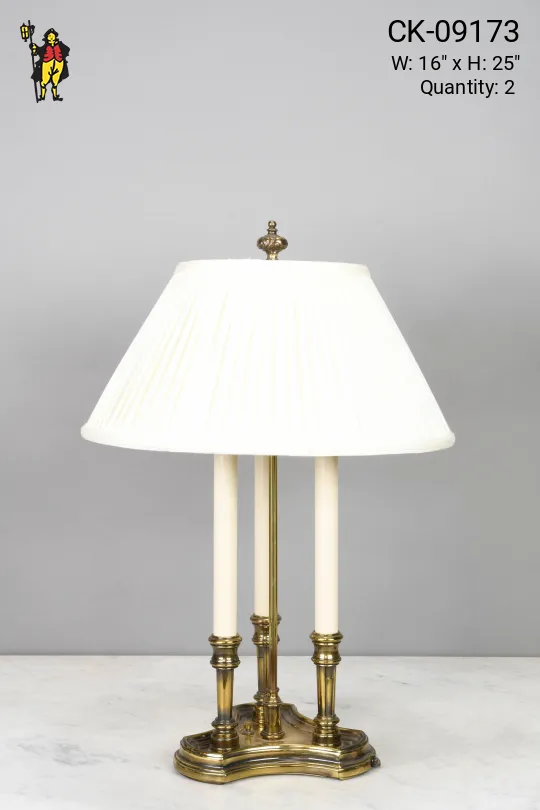 Traditional Three Candle Table Lamp
