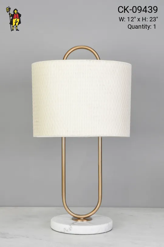 Brass & Marble Table Lamp