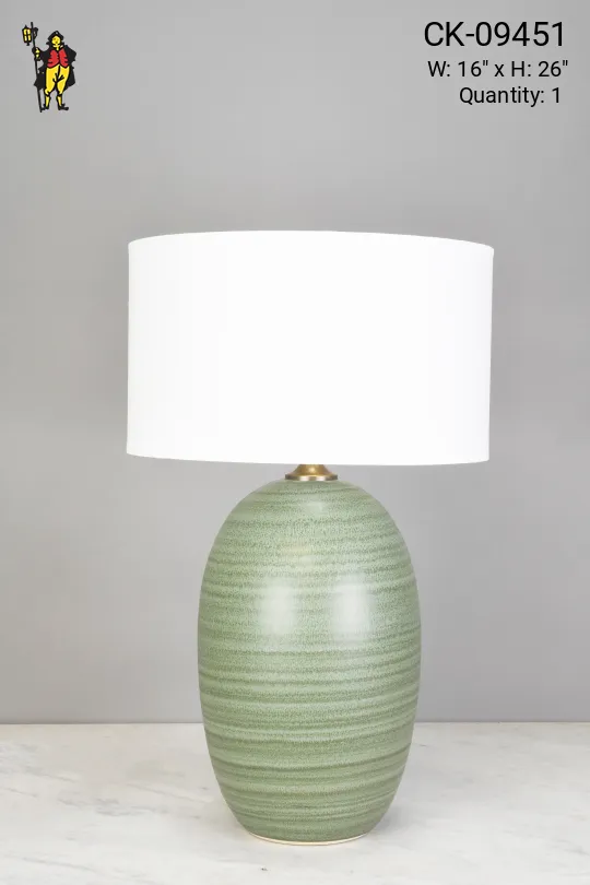 Green Ceramic Table Lamp
