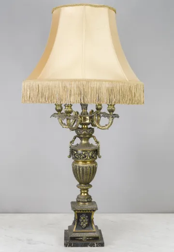 Victorian Four Candle Tall Table Lamp