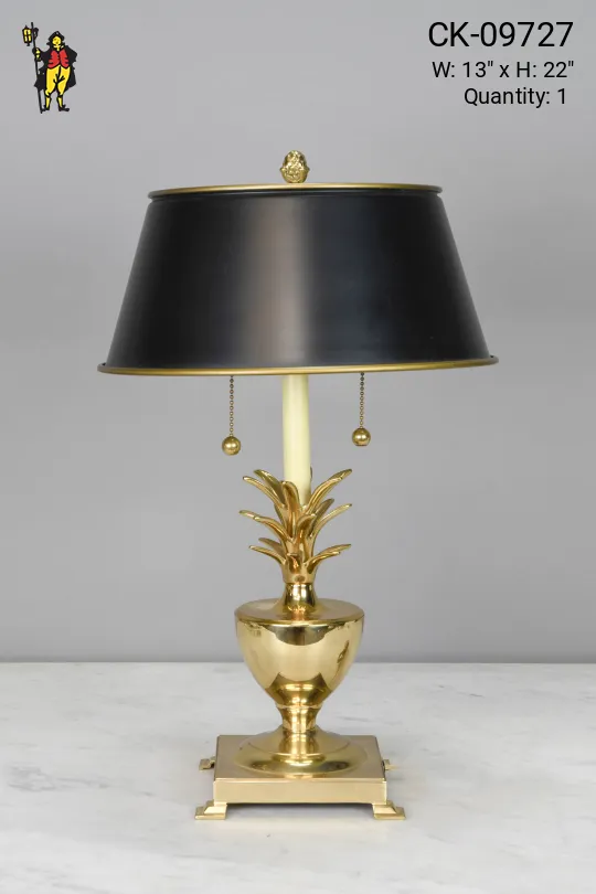 Brass Pinapple Federal Desk Lamp