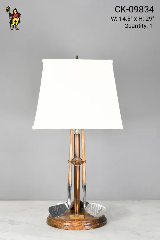 Golf Club Trophy Table Lamp
