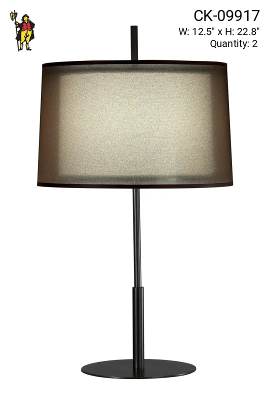 Contemporary Bronze Table Lamp (Candelabra)