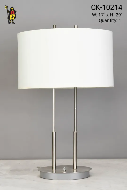 Nickel Table Lamp