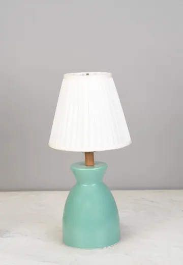 Small Aqua Table Lamp